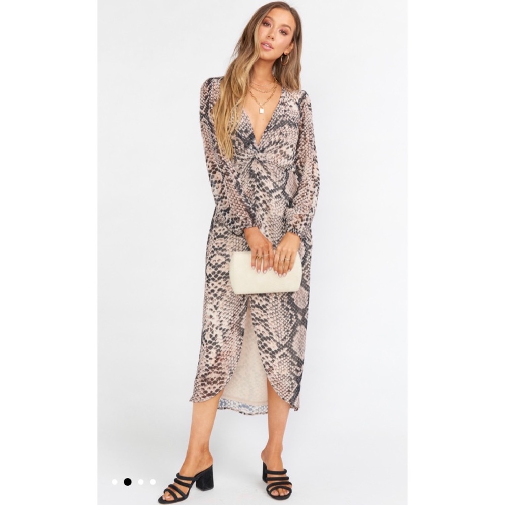NWT Show Me Your MuMu Tory Twist Midi Dress